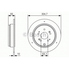 0 986 479 T85 BOSCH Тормозной диск