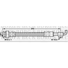 BBH7063 BORG & BECK Тормозной шланг