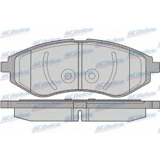 AC612081D AC Delco Комплект тормозных колодок, дисковый тормоз