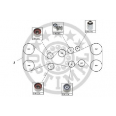 SK-1721 OPTIMAL Комплект ремня ГРМ