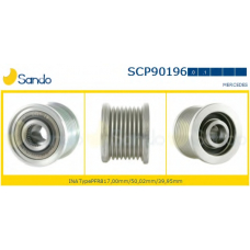 SCP90196.0 SANDO Ременный шкив, генератор