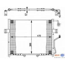 8FC 351 302-081 HELLA Конденсатор, кондиционер