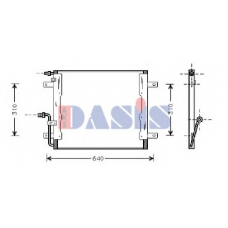120059N AKS DASIS Конденсатор, кондиционер