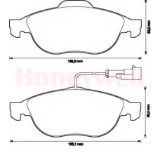 571933B BENDIX Комплект тормозных колодок, дисковый тормоз