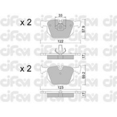 822-561-0 CIFAM Комплект тормозных колодок, дисковый тормоз