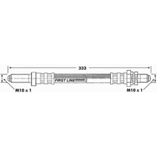 FBH6589 FIRST LINE Тормозной шланг