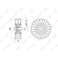 PB-7018 LYNX Ролик руч.ремня mercedes w203,