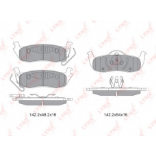 BD4204 LYNX Bd-4204 колодки тормозные задние jeep commander 3.0d-5.7 05-10 / grand cherokee ii-iii 2.7d-4.7 04-1