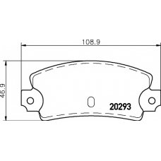 2029301 TEXTAR Комплект тормозных колодок, дисковый тормоз