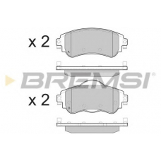 BP3491 BREMSI Комплект тормозных колодок, дисковый тормоз