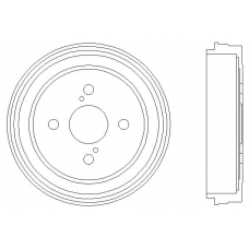 MBD267 MINTEX Тормозной барабан