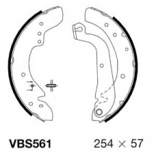 VBS561 MOTAQUIP Комплект тормозных колодок