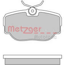 1170605 METZGER Комплект тормозных колодок, дисковый тормоз