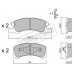 6210 TRUSTING Комплект тормозных колодок