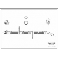19018939 CORTECO Тормозной шланг