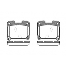 0475 04 KAWE Комплект тормозных колодок, дисковый тормоз