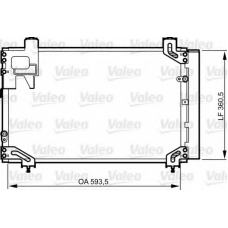 814271 VALEO Конденсатор, кондиционер