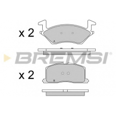 BP2481 BREMSI Комплект тормозных колодок, дисковый тормоз