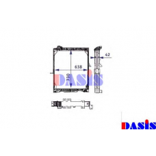 130150T AKS DASIS Радиатор, охлаждение двигателя