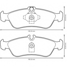 573191B BENDIX Комплект тормозных колодок, дисковый тормоз