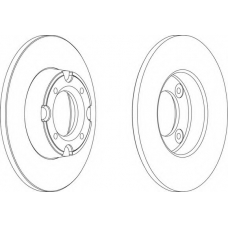 DDF534-1 FERODO Тормозной диск