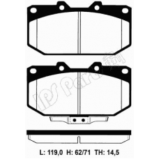 IBD-1147 IPS Parts Комплект тормозных колодок, дисковый тормоз