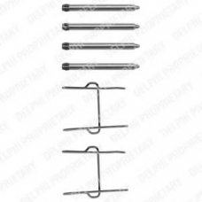 LX0081 DELPHI Комплектующие, колодки дискового тормоза