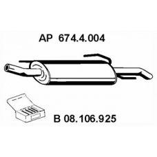 674.4.004 EBERSPACHER Глушитель выхлопных газов конечный