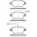 8110 15019 TRISCAN Комплект тормозных колодок, дисковый тормоз