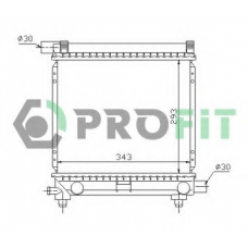 PR 3524A1 PROFIT Радиатор, охлаждение двигателя