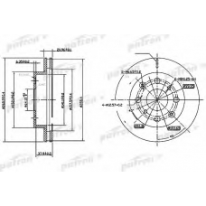 PBD3021 PATRON Тормозной диск