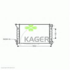 31-1184 KAGER Радиатор, охлаждение двигателя