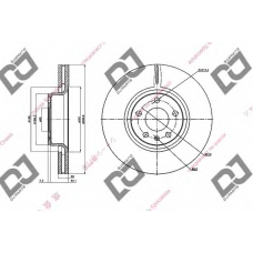 BD1599 DJ PARTS Тормозной диск