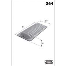 ELP9145 MECAFILTER Воздушный фильтр