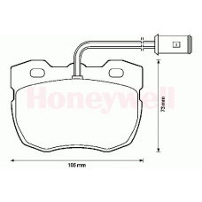 571439S STOP Комплект тормозных колодок, дисковый тормоз
