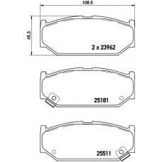 8DB 355 021-121 HELLA Комплект тормозных колодок, дисковый тормоз