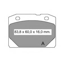 831000 Vema Комплект тормозных колодок, дисковый тормоз