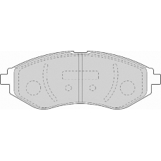 FD7112A NECTO Комплект тормозных колодок, дисковый тормоз