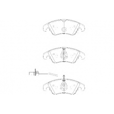 WBP24743A WAGNER LOCKHEED Комплект тормозных колодок, дисковый тормоз