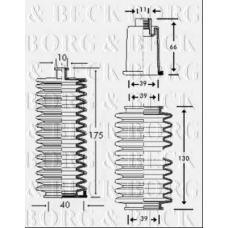 BSG3162 BORG & BECK Пыльник, рулевое управление