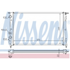 63925 NISSENS Радиатор, охлаждение двигателя