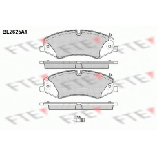 BL2625A1 FTE Комплект тормозных колодок, дисковый тормоз