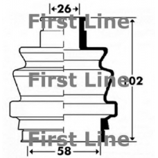 FCB2911 FIRST LINE Пыльник, приводной вал