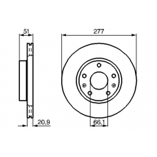 0 986 478 992 BOSCH Тормозной диск