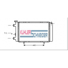 0908001 KUHLER SCHNEIDER Радиатор, охлаждение двигател