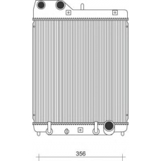 350213931000 MAGNETI MARELLI Радиатор, охлаждение двигателя