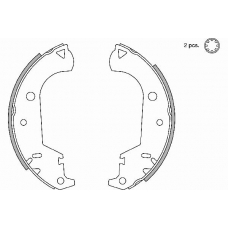18492723677 S.b.s. Комплект тормозных колодок