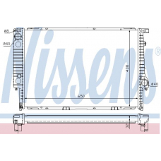 60622A NISSENS Радиатор, охлаждение двигателя