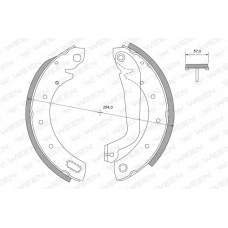 152-2410 WEEN Комплект тормозных колодок