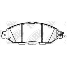 PN50001 NiBK Комплект тормозных колодок, дисковый тормоз